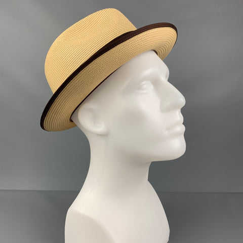 STETSON Sombrero de paja marrón natural talla 57