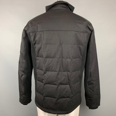 CANADA GOOSE Size XL Black Wool Zip Up High Collar Jacket