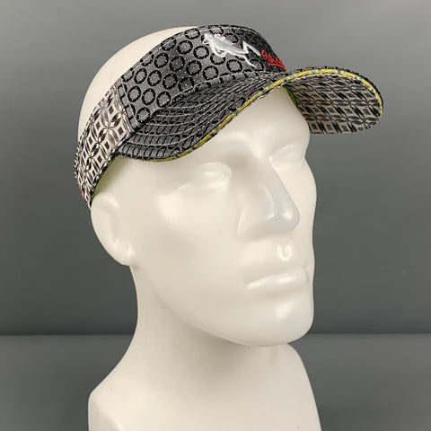 ROBERT GRAHAM Grey Black Circles Silk Hat