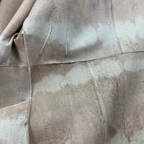 Vintage NIGEL PRESTON Size S Tan Cream Belted Coat