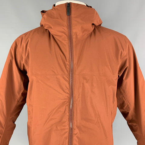 ARCTERYX Size M Brick Nylon Wind Stopper Hooded Jacket