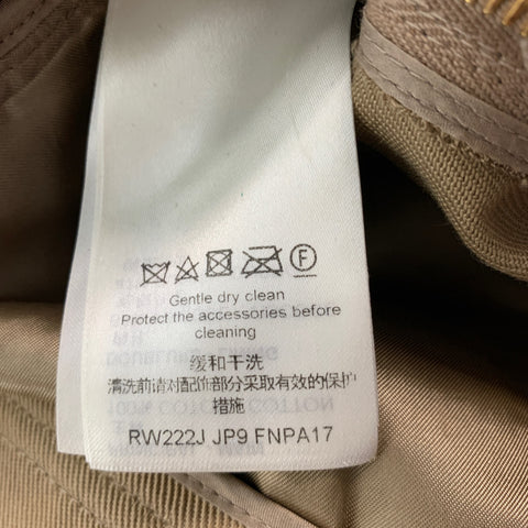 LOUIS VUITTON Size 2 Khaki Cotton Pleated Casual Pants