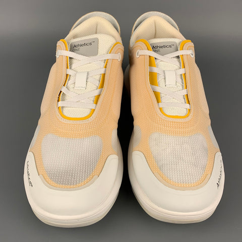 ATHLETICS Size 11 White Polyester Lace Up One Sneakers