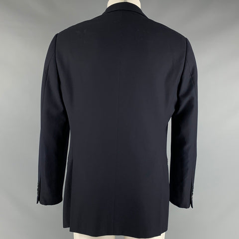 ARMANI COLLEZIONI Size 40 Black Wool Sport Coat