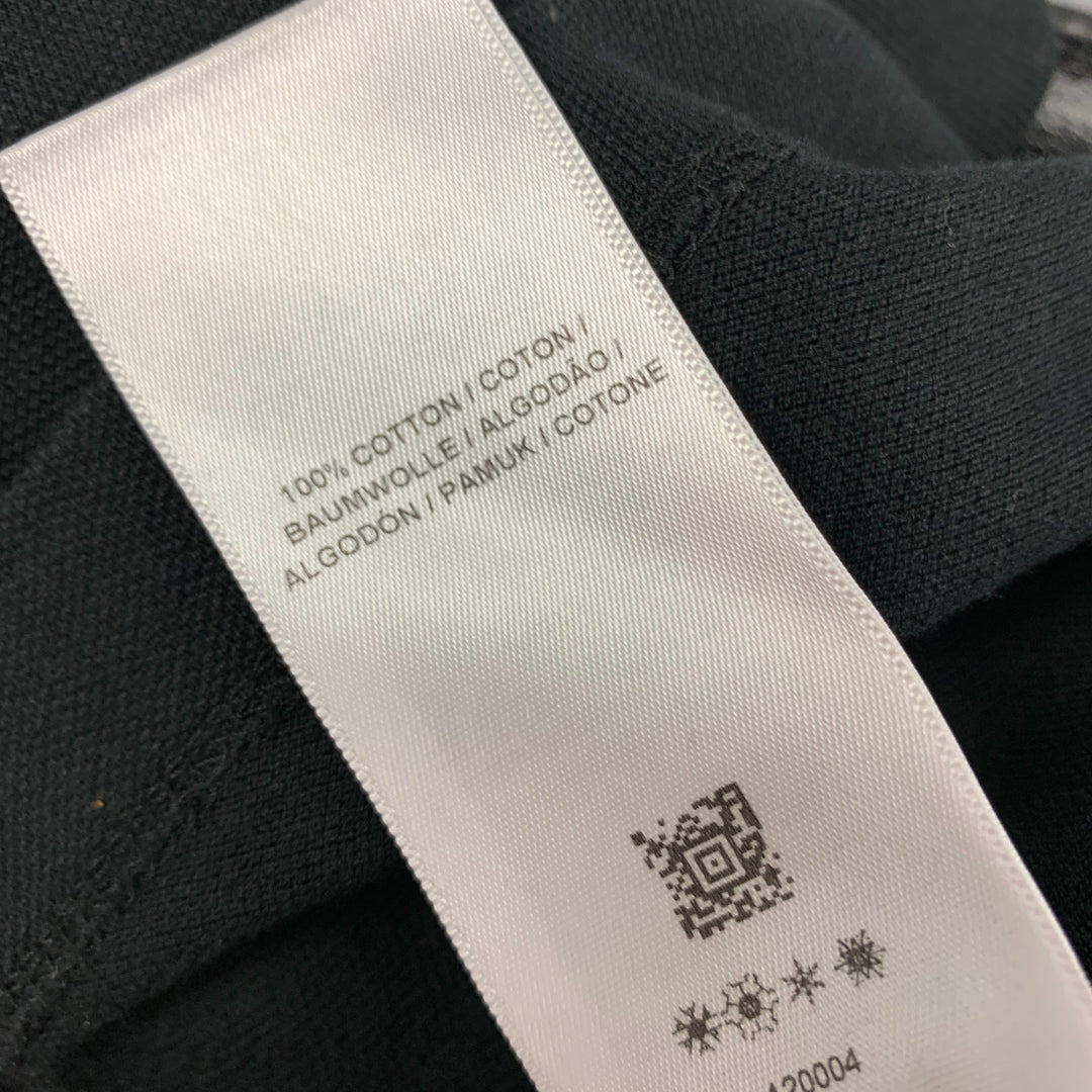 RAF SIMONS x FRED PERRY Size M Black Contrast Trim Cotton Short Sleeve Polo