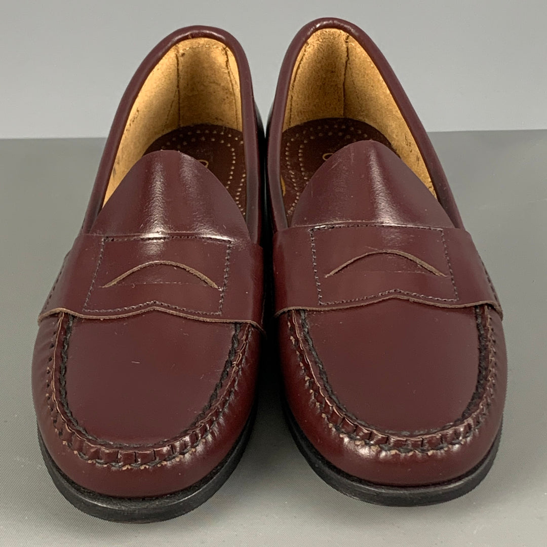 COLE HAAN Size 5.5 Burgundy Leather Loafer Flats