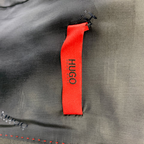 HUGO by HUGO BOSS Regular Size 36 Dark Blue Virgin Wool Single Breasted Suit