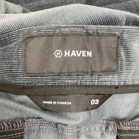 HAVEN Size L Grey Slate Corduroy Cotton Zip Fly Casual Pants