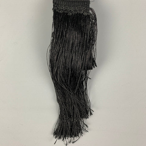 VINTAGE Taille Taille Unique Ceinture en tissu tissé noir
