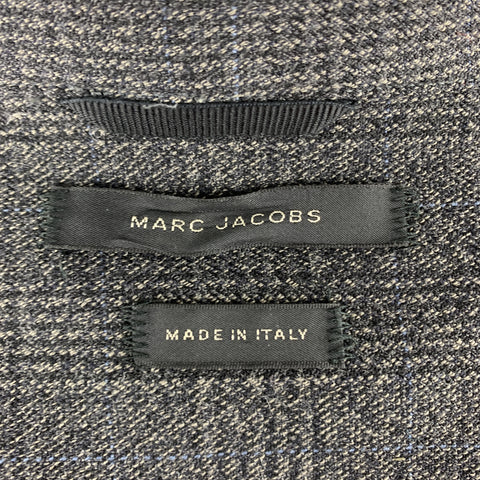 MARC JACOBS Size 36 Gray Glenplaid Yack Zip Trucker Jacket