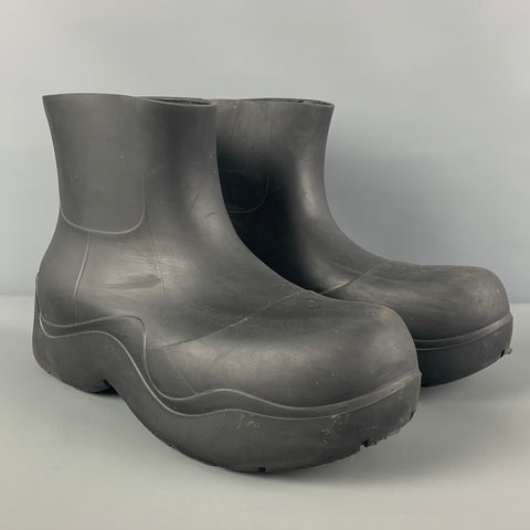 BOTTEGA VENETA Botas de charco sin cordones negras talla 4