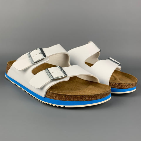BIRKENSTOCK Size 10 White Tan Cork Sandals