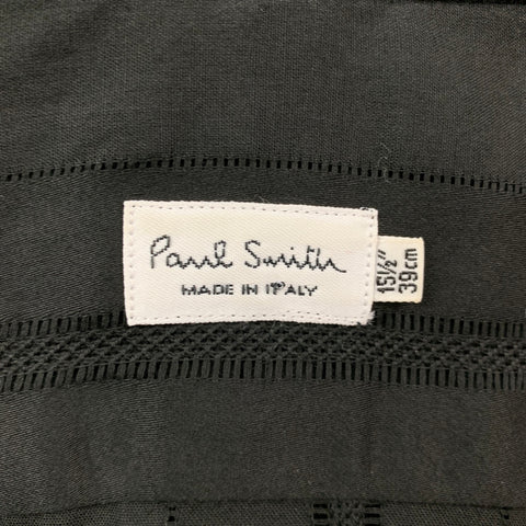 PAUL SMITH Size S Black Stripe Cotton Button Up Long Sleeve Shirt