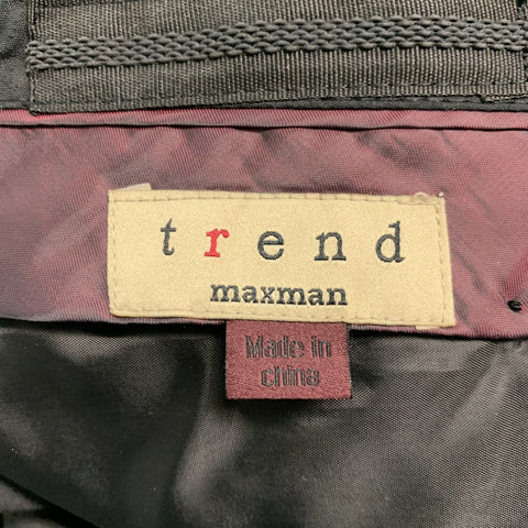 TREND Size 38 Black Wool Single breasted Tuxedo