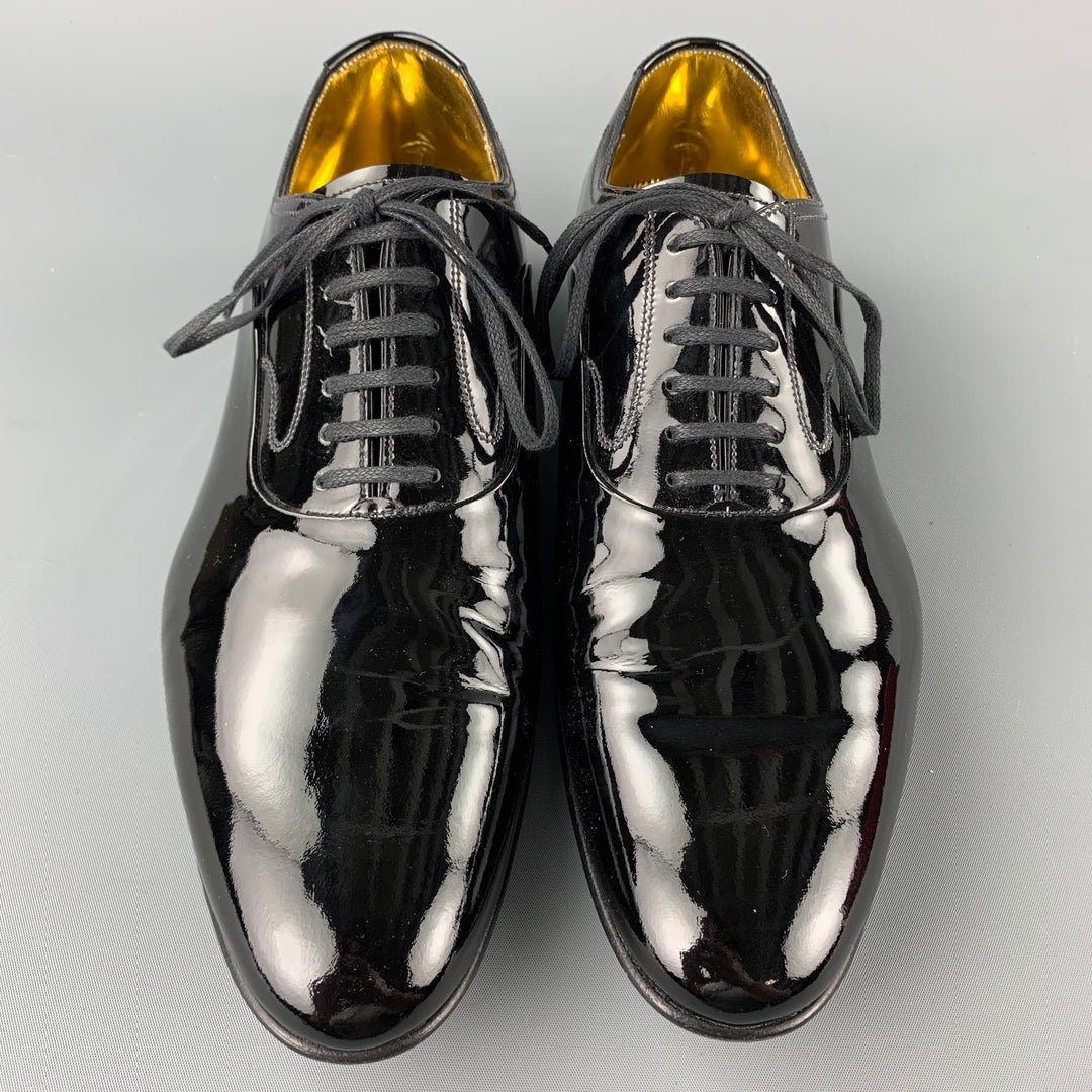 BALLY Garrett Talla 8 Zapatos con cordones de charol negro
