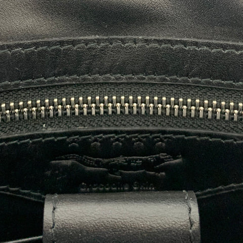 BRUCEGAO Black Crocodile Leather Cross Body Bags