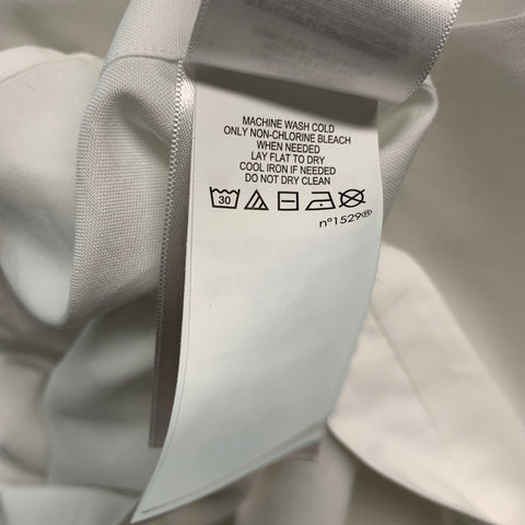 RALPH LAUREN Size XL White Cotton Button Up Long Sleeve Shirt