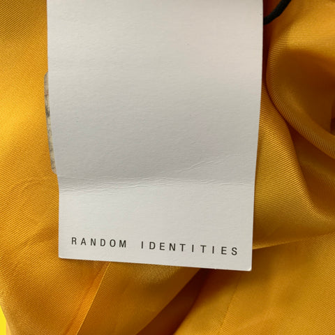 IDENTITÉS ALÉATOIRES Taille 36 Manteau de sport uni jaune noir régulier