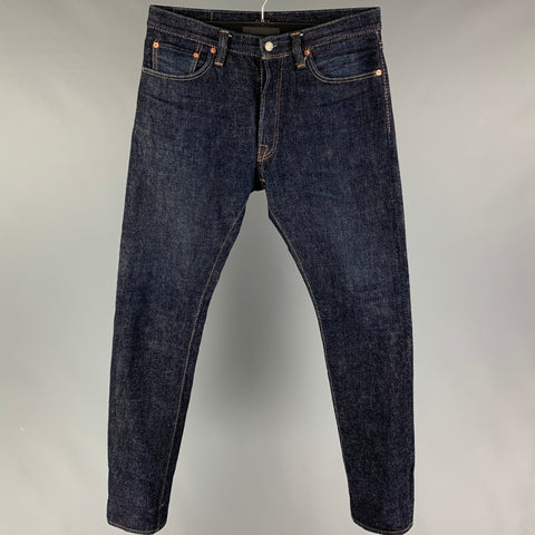 SYOAIYA Size 34 Indigo Denim Slim Jeans