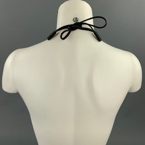 MONI Black Mixed Materials Necklace
