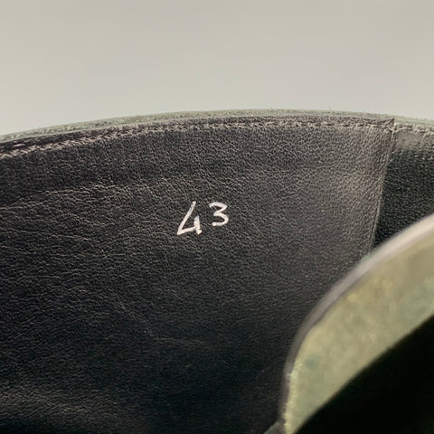 RICK OWENS Botas militares altas de cuero negro talla 10