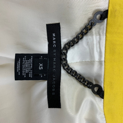 MARC by MARC JACOBS Size XS Yellow Cotton Notch Lapel Sport Coat