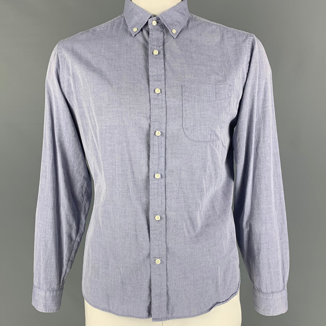 ALEX MILL Size L Light Blue Cotton Button Down Long Sleeve Shirt