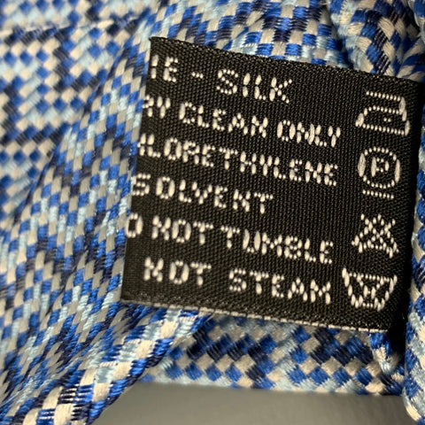 MISSONI White Checkered Jacquard Silk Tie
