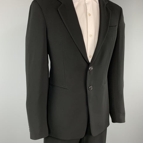 EMPORIO ARMANI 38 Costume Régulier Noir Uni Polyester 32 x 31