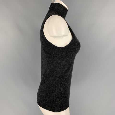 NAADAM Size S Charcoal Cashmere Turtleneck Pullover