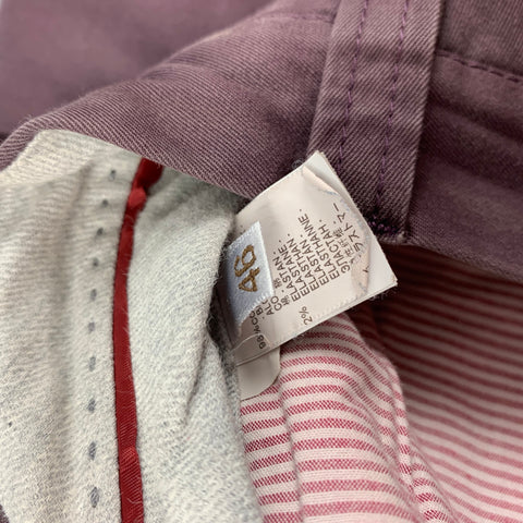 BRUNELLO CUCINELLI Size 30 Eggplant Cotton Zip Fly Casual Pants