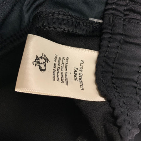 TRACKSMITH Size L Black Nylon Blend Elastic Waistband Casual Pants