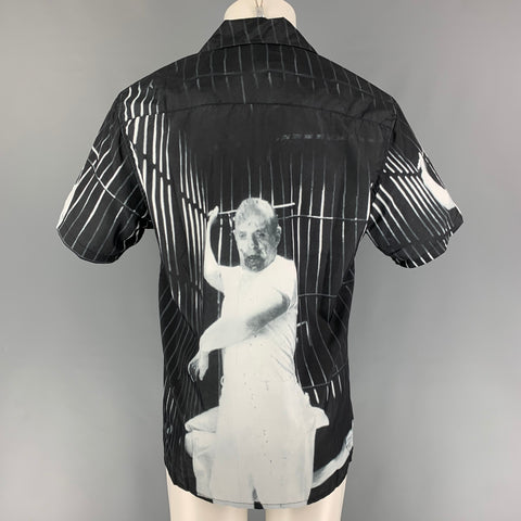 WACKO MARIA x The Silence of the Lambs Size M Black White Graphic Short Sleeve Shirt