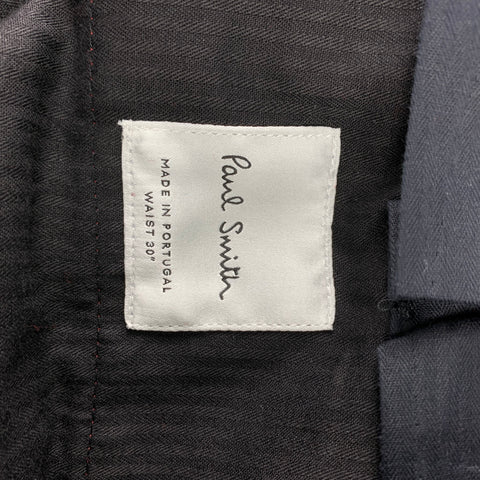 PAUL SMITH Size 36 Burgundy Wool Notch Lapel Suit