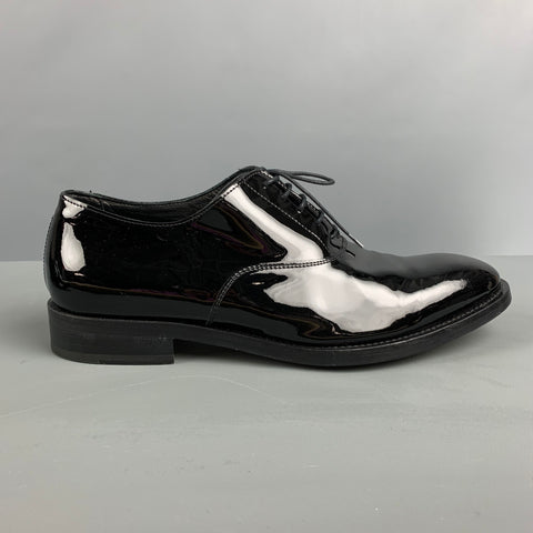 PAUL SMITH Size 10 Black Solid Lace Up Shoes