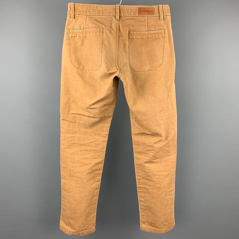 GROWN&SEWN Size 31 Tan Canvas Button Fly Casual Pants