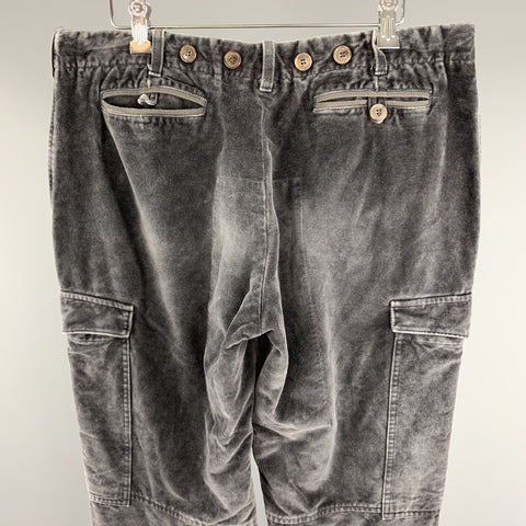 VIKTOR & ROLF Size 36 Gray Solid Cotton Blend Casual Pants