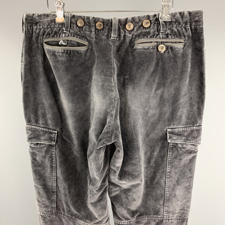 VIKTOR &amp; ROLF Taille 36 Pantalon décontracté en mélange de coton uni gris