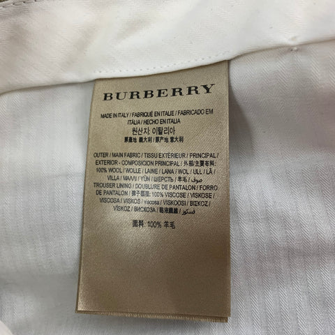 BURBERRY Size 34 Blue Multi-Color Plaid Wool Zip Fly Dress Pants