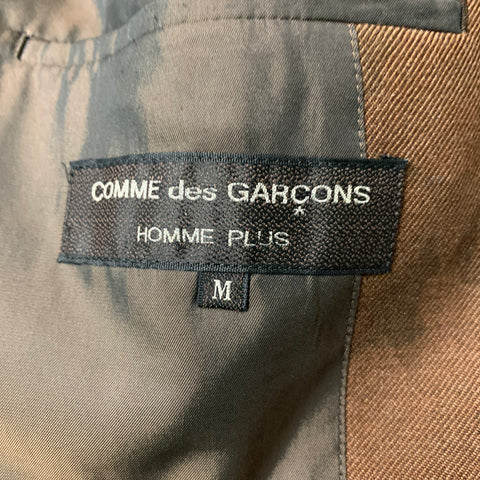 COMME des GARCONS HOMME PLUS Size M Brown Camo Wool Single Breasted Sport Coat