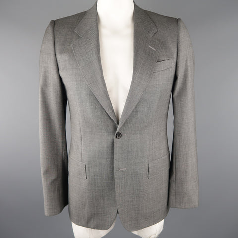 YVES SAINT LAURENT 38 Manteau sport en laine gris