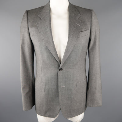 YVES SAINT LAURENT 38 Gray Wool Sport Coat