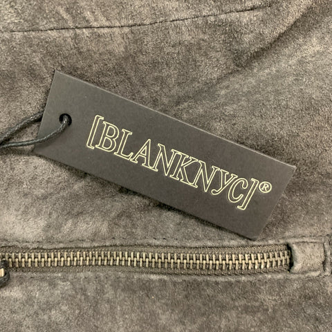 BLANKNYC Talla 25 Minifalda acampanada de ante gris
