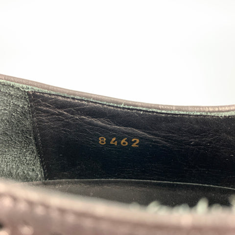 PAUL SMITH Talla 9 Zapatos con cordones y punta de ala de cuero perforado negro
