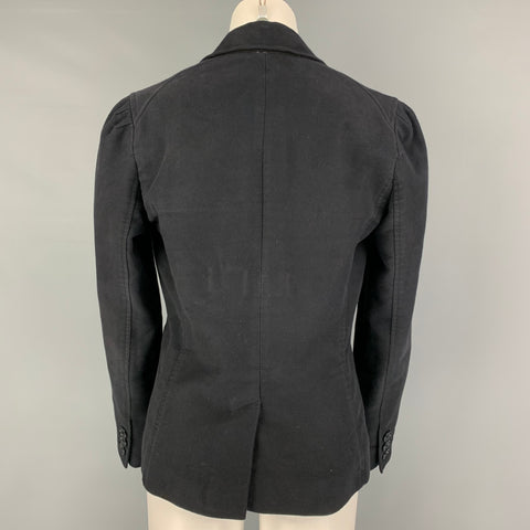 MARC by MARC JACOBS Size 8 Charcoal Cotton Jacket Blazer