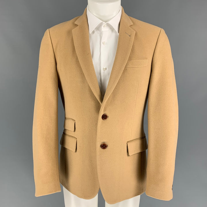 SHIPLEY and HALMOS Size 40 Tan Wool Cashmere Sport Coat