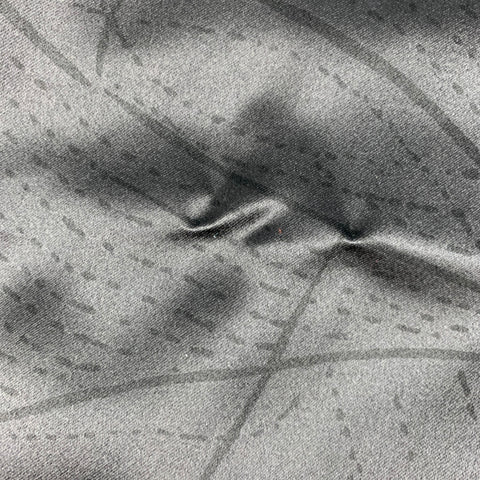 GIORGIO ARMANI Black Abstract Satin Scarves