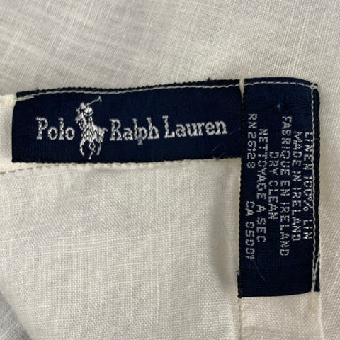 POLO by RALPH LAUREN Pochette de costume en lin crème