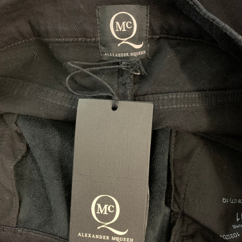 MCQ by ALEXANDER MCQUEEN Size 30 Black Mix Fabric Slim Jeans