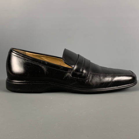 COLE HAAN Size 9 Black Leather Rubber Sole Loafers